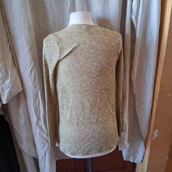 Volcom Wrap Cardigan Size S Open Front Lightweight Light Green - Picture 2 of 5